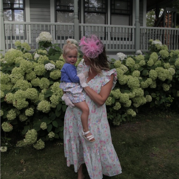 &merci Floral Ruffle Midi Dress - Picture 2 of 4